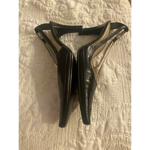 Unisa leather black sling backs 8M - Picture 6 of 10